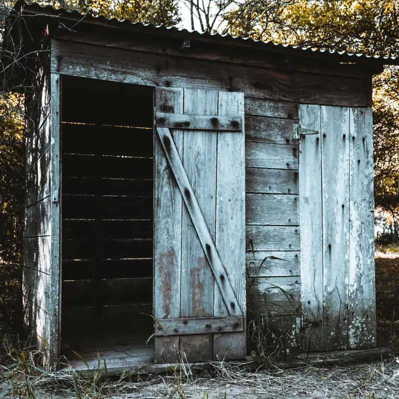Removal of garden shed doors